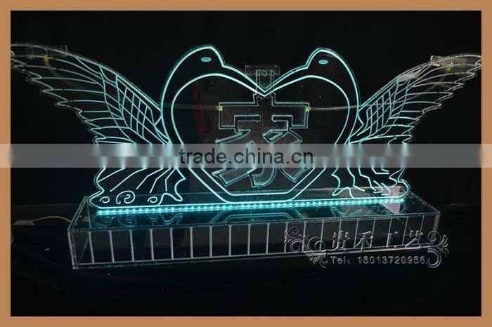 3d led sculpture made of acrylic sculptures