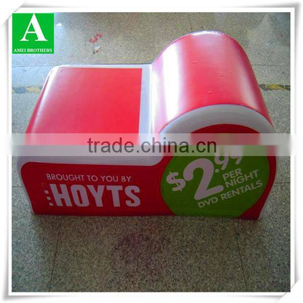 Plastic advertising light box made by vacuum forming