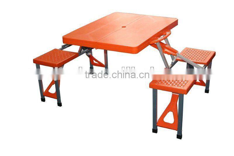 4 seats plastic folding table camping