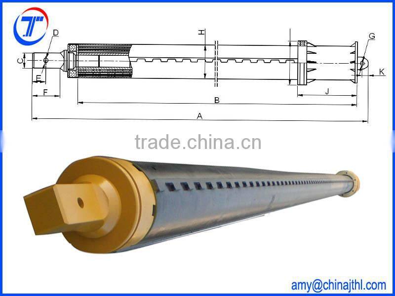Drill tools locking type hydraulic rotary drilling rig interlocking kelly bar