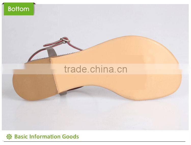 2014 fashion flat sandal for girls