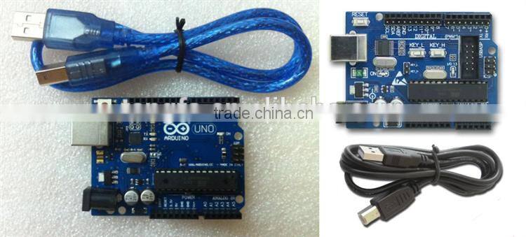 UNO R3 development board reinforced plate microcontroller with USB cable 328p / 16u2 the latest version.