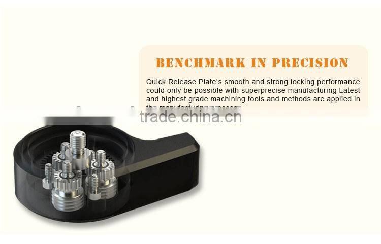 Photography mini equipment with 360 degree rotating tripod head mount for DSLR video cameras