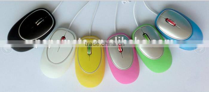 Anti-stress wired silicon soft mouse as Christmas gift