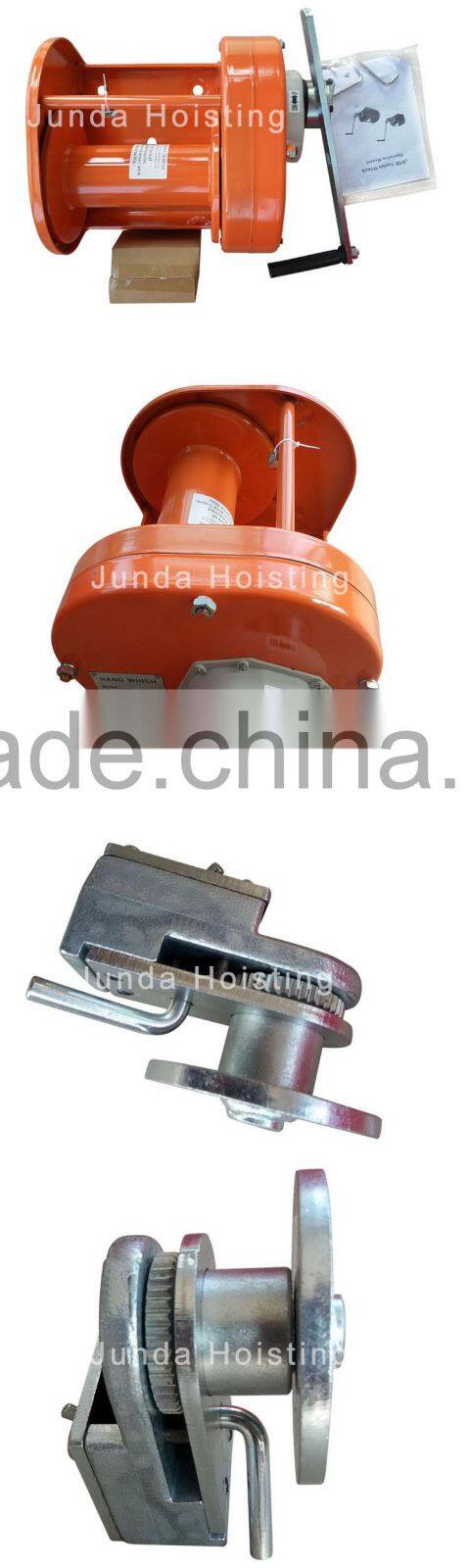 good performance durable heavy duty hand winch with brake , capacity 3000KG