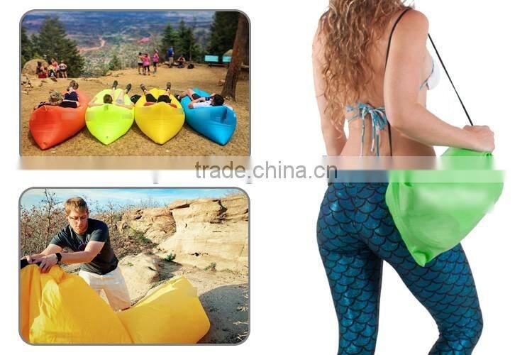 Lightweight Outdoor Nylon Inflatable Lazy Fashional Lounge Sofa Air Bed