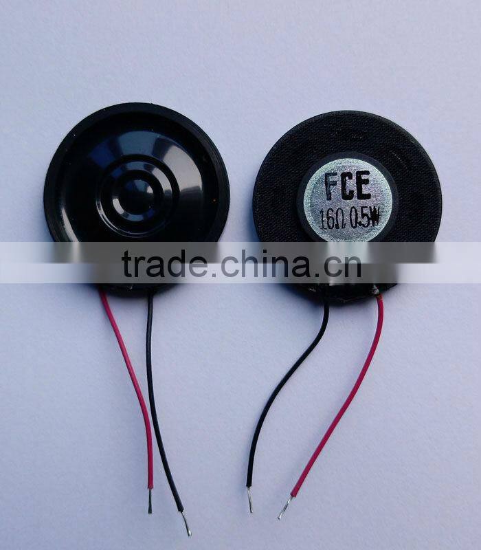 26mm 16ohm 0.5w Small round speaker with waterproof function