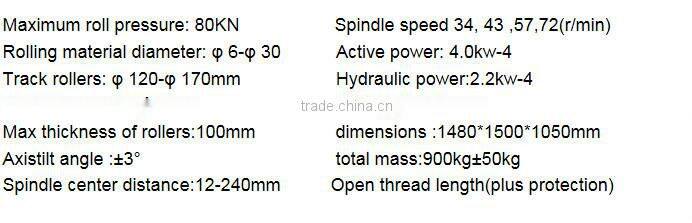 GS-40B Thread rolling machine for steel bars hot sale on alibaba