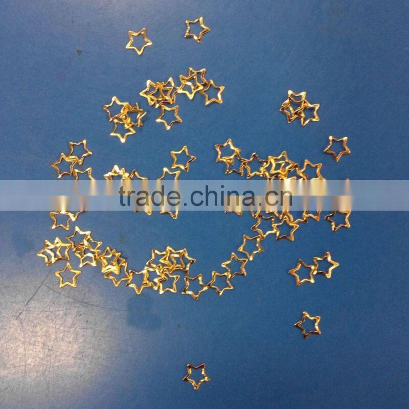 Hot Sell Mini Gold & Silver Nail Studs Arrow/heart/star/rhombus