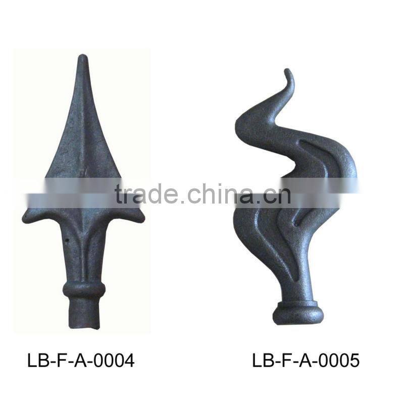 Top-seling hand forged wrought iron gate parts LB06-F-F-0035