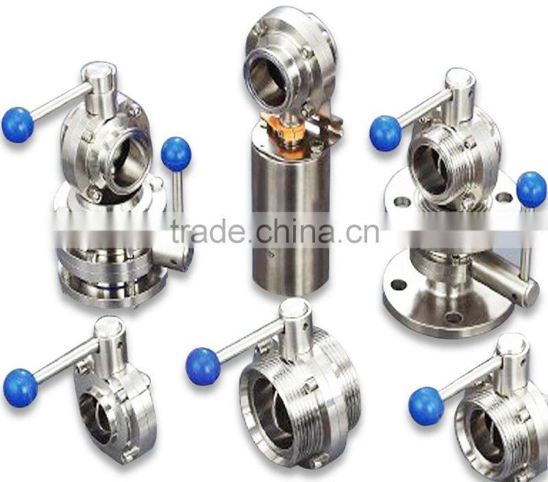 Sanitary Butterfly Valve with multiple functions