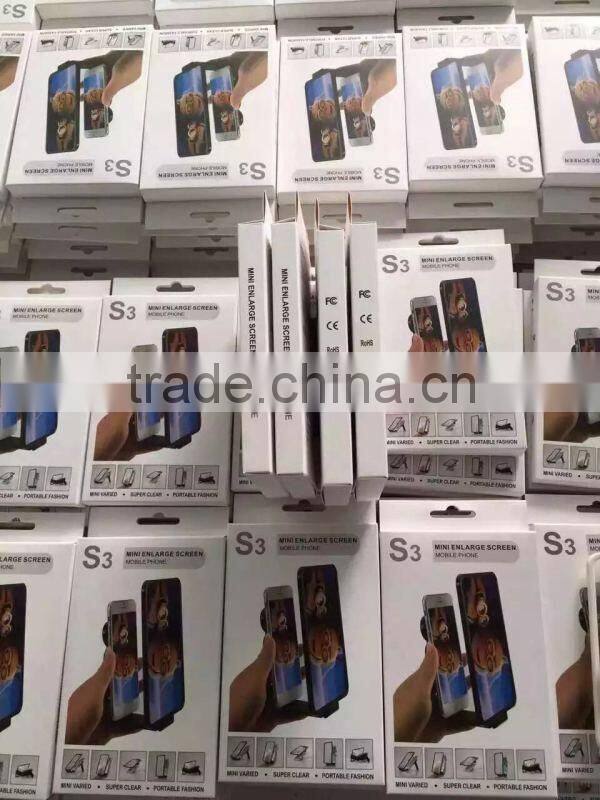 New Model S3 Mobile Phone Screen Magnifier