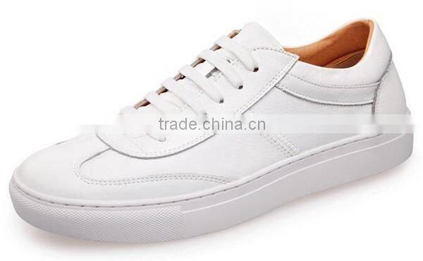 white genuine leather sneakers