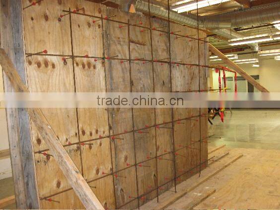 concrete forming plywood form long end snap tie