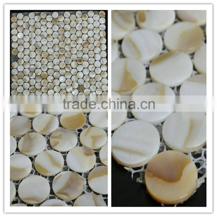 2016 new design washroom/Kitchen wall decorative white freshwater MOP shell mosaic tile