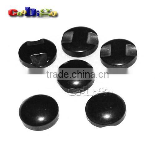 11mm(18L) Black/White Fashion Resin Tunnel Buttons Sewing Craft DIY Accessories For Bag Shoe Garment #FLN009-11