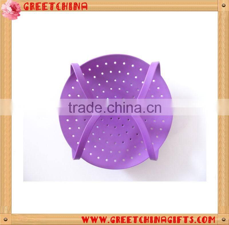Custom Silicone Food/Vegetable Steamer Cooker Basket For Kitchen Cooking Utensil Tools