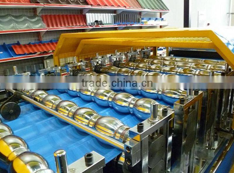 colour steel Roof and step tile making machine
