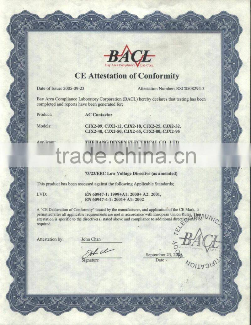 Magnetic CJX2 contactor