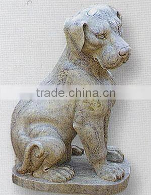 Dog Welcome Statue Hand Carved Marble Stone for Garden, Hotel, Resort And Restaurant