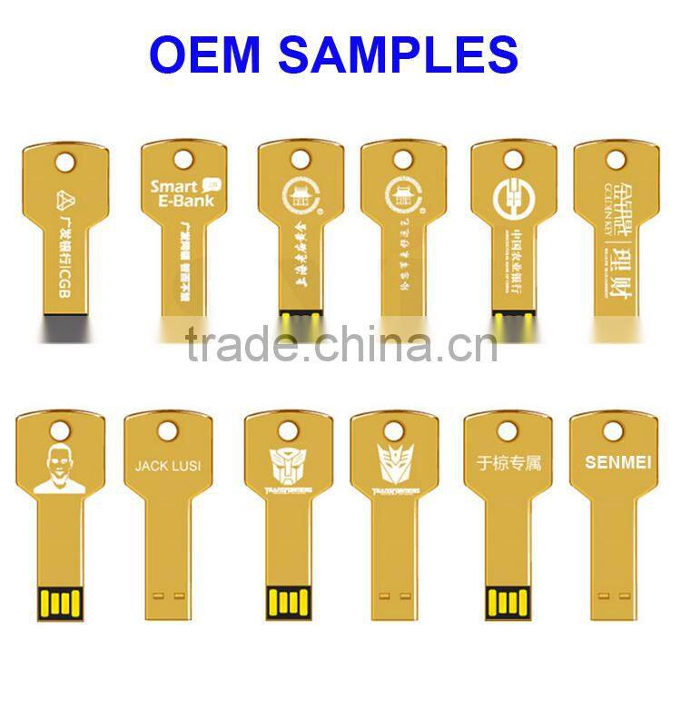 minimum order private label 8gb usb flash drive key