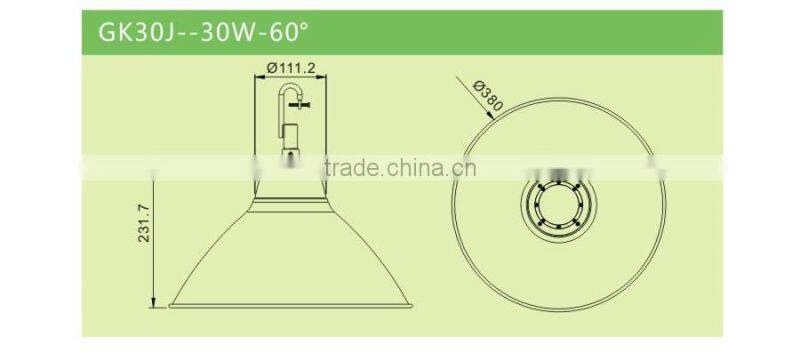 Innovative Cheap Pendant 30W LED High Low Bay Light