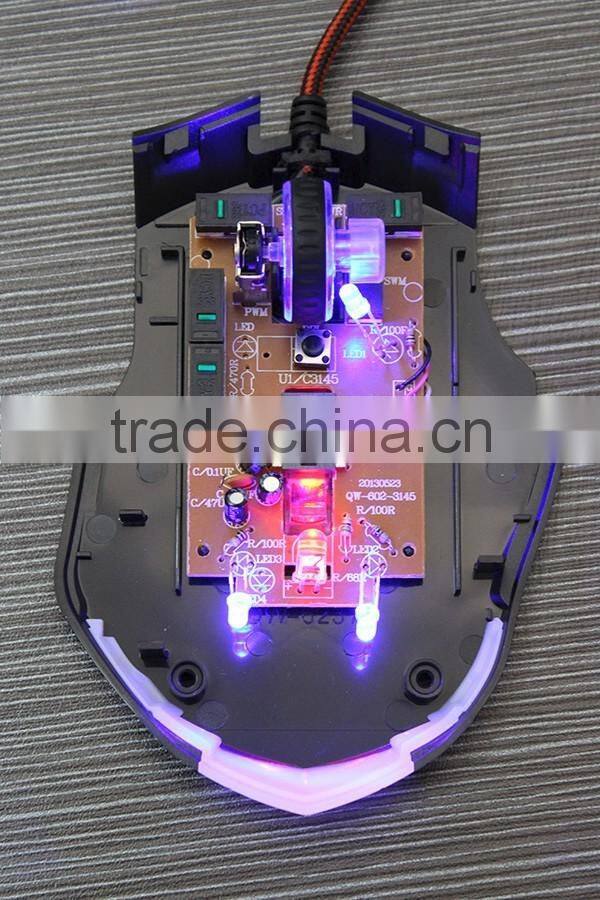 LED Optical USB Wired 6 Button Professional Gaming Mouse