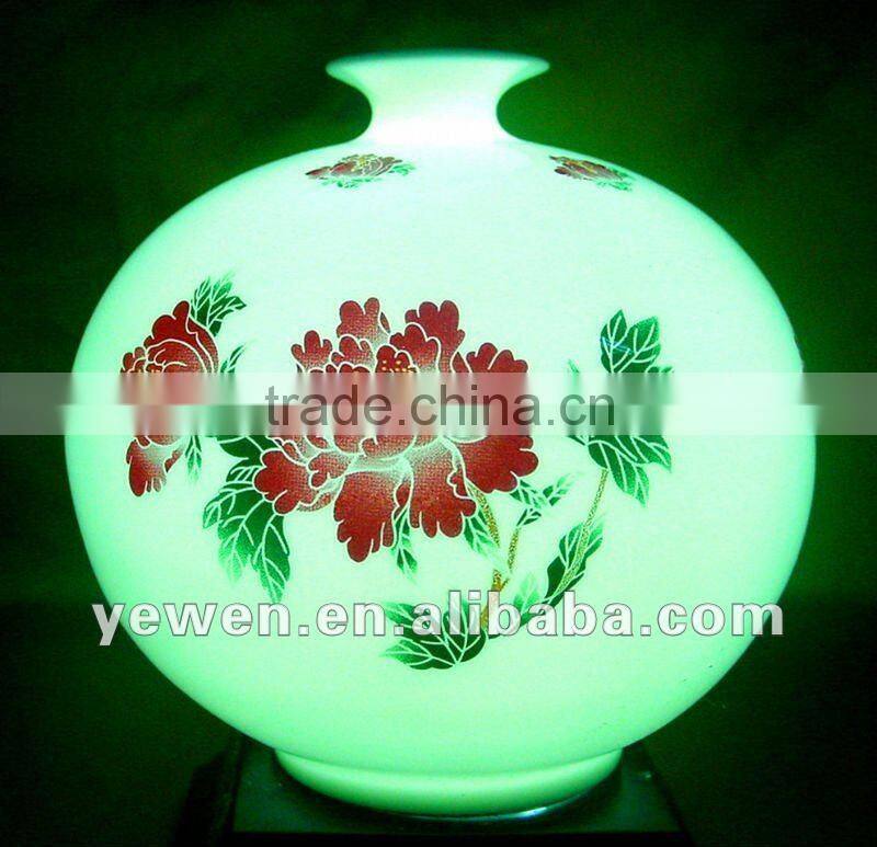 ceramic lamp, house lamp, glittering and translucent