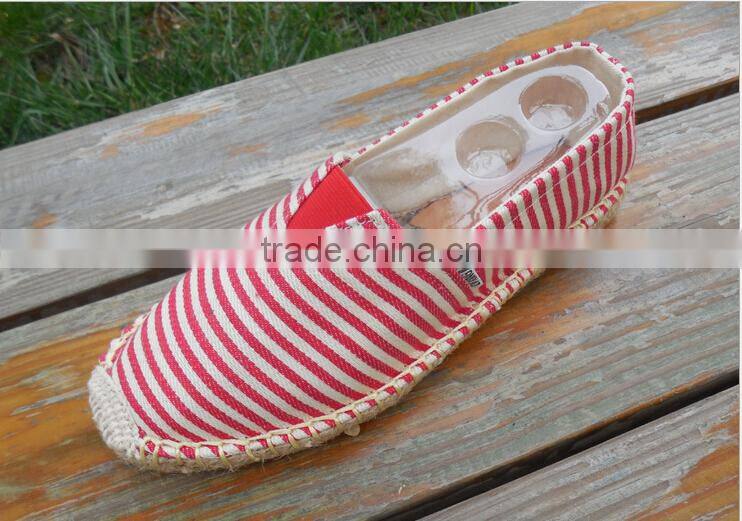 Men Canvas Slip-On Espadrille Casual Shoes With Jute Sole