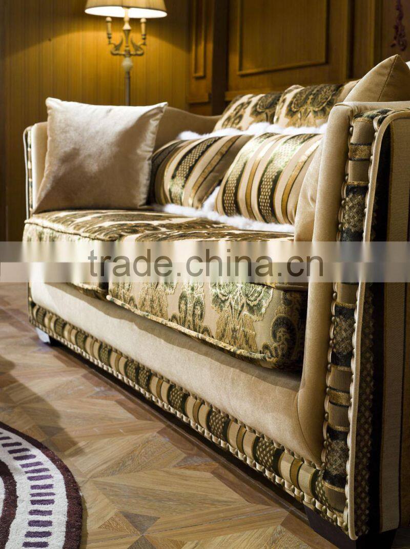 classical antique fabric luxury italian sofa set AL171