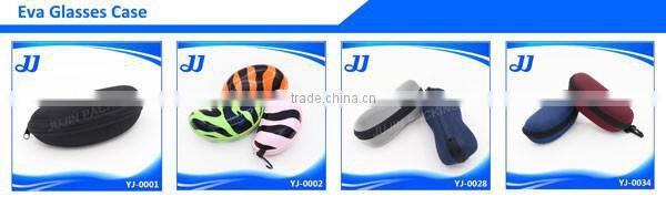 High quality leather fashion patttern eyeglass case with clip