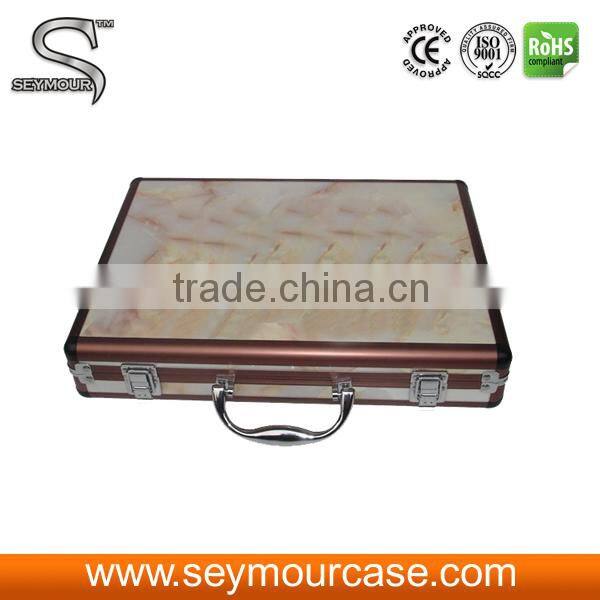 Sample Cases With Wheels White Granite Floor Tiles Sample Box Display Case