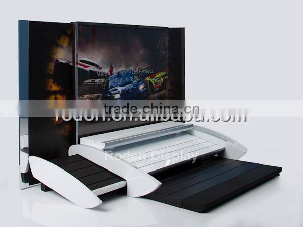 High lighted watch display design counter display stand watch pillow stand