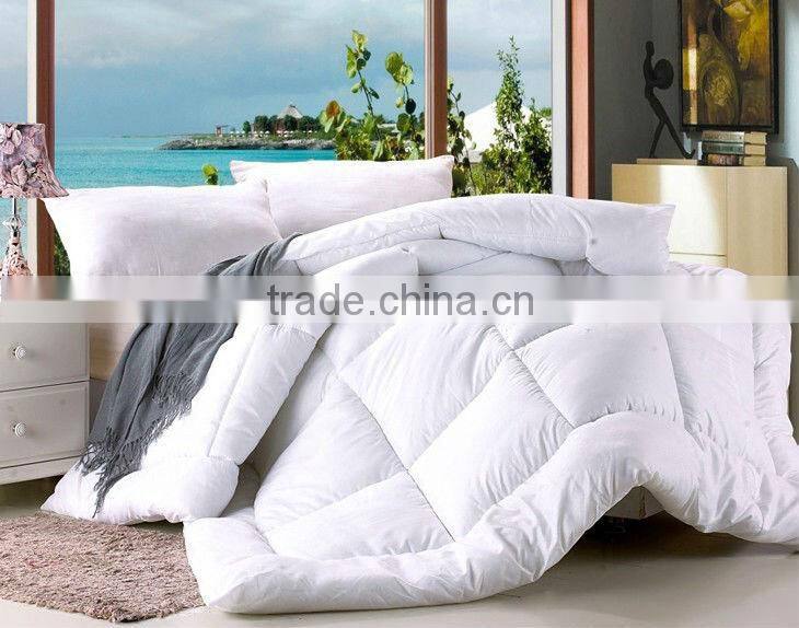 Embossing emerizing 100% polyester/cotton white quilt