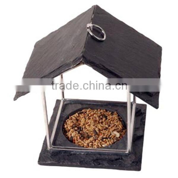 2016 eco-friendly hot sale outdoor slate bird feeder