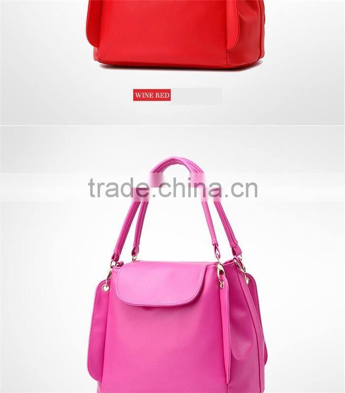 Low cost pu hand carry bag women leather handle crossdody sling bags