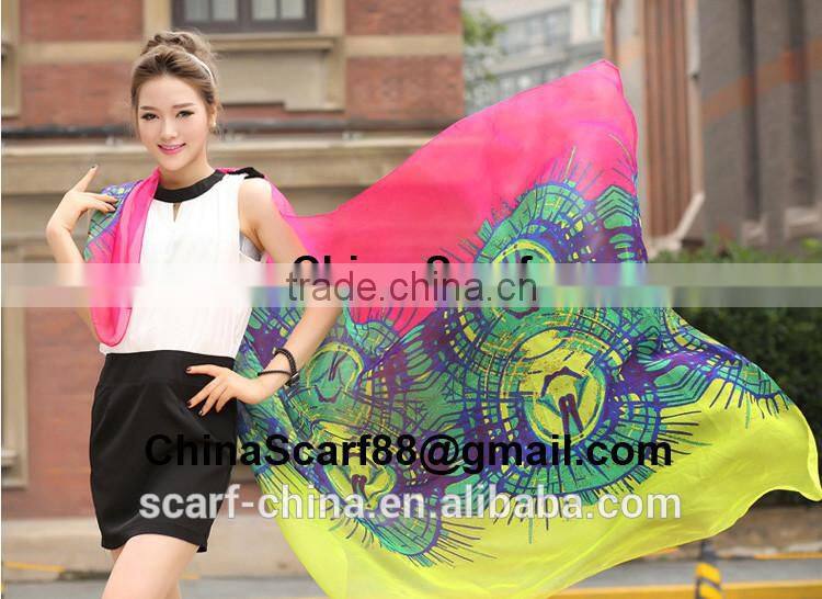 Large chiffon scarf wholesale