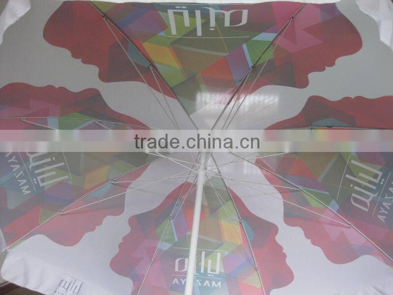 140g polyester beach umbrella,China umbrella manufacturer beach umbrella,Beach umbrella for promotion