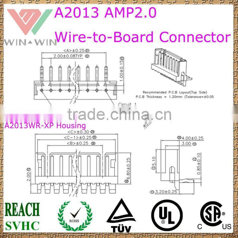 A2013 AMP 2.0mm pitch Electronic Wire to Board Connector