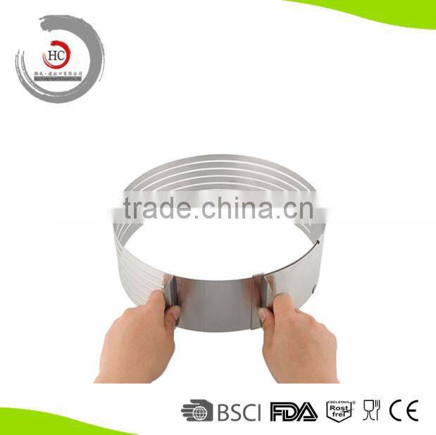 Bakeware ZGY Retractable Stainless Steel Circle Mousse ring cake mold baking tool set shape size adjustable 24.5-30.5cm