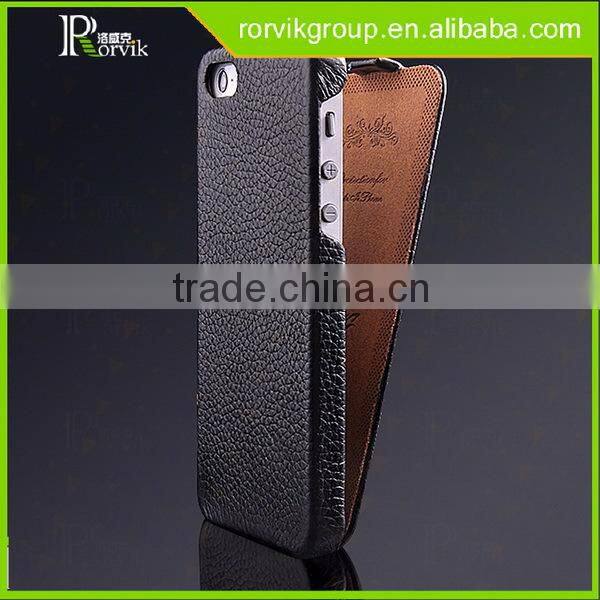 2016 Genuine Leather Wallet Phone Case Curve Edge Flip Style, Vintage Folio Cover for Apple iPhone 5 5S SE