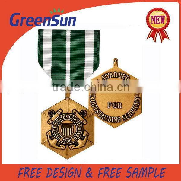 Made in Zhejiang China hotsale metal gold award commemorative medal