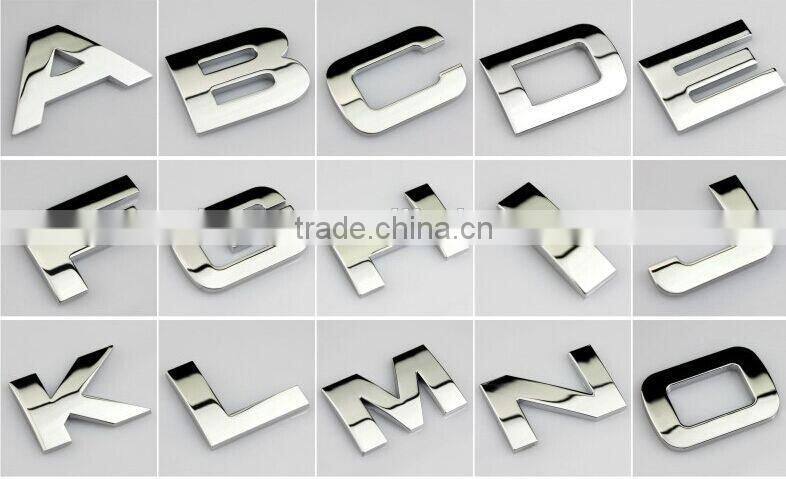 New arrival adhesive car sticker chrome car logo 3M sticker