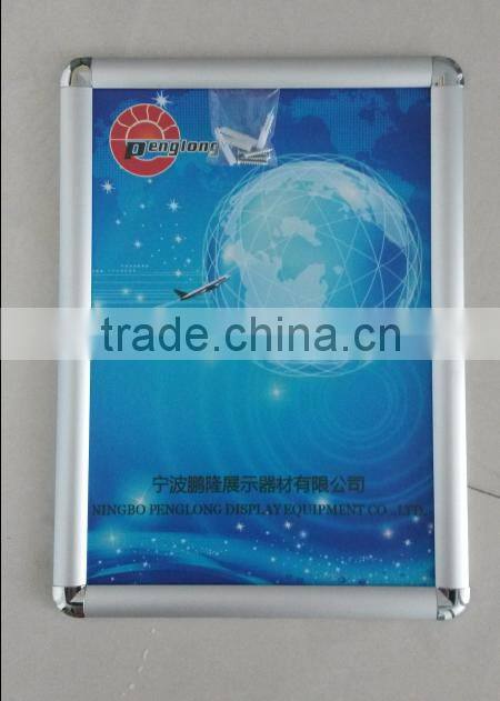 wall mounted advertising frame round corner snap frame, a0.a1.a2.a3.a4. aluminum poster frame