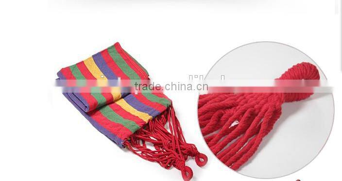 Portable Swing Hammock Outdoor Camping Travel Patio Yard Hanging Hammock Tree Straps Bed Canvas