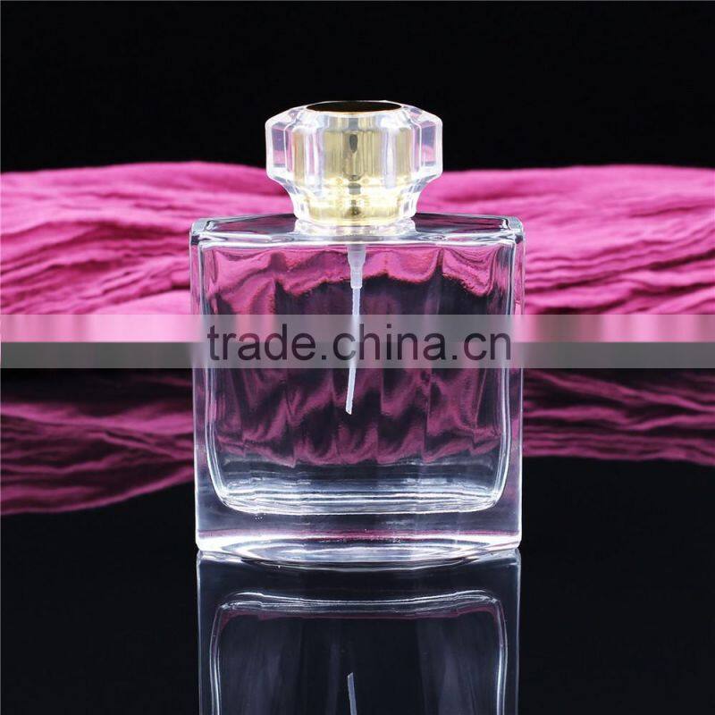 2016 new products high end glass man perfume bottles