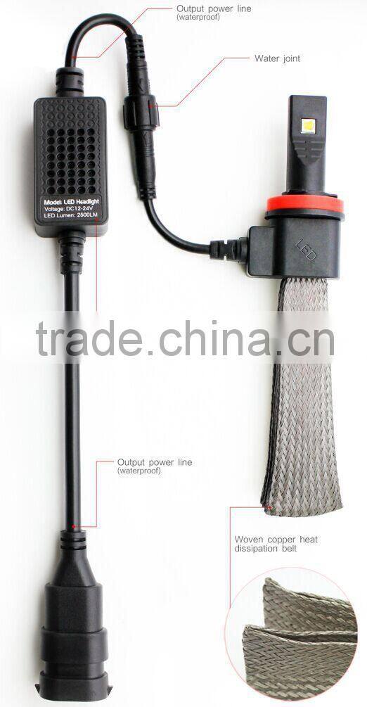 high quality 5th generation h11w car led headlight