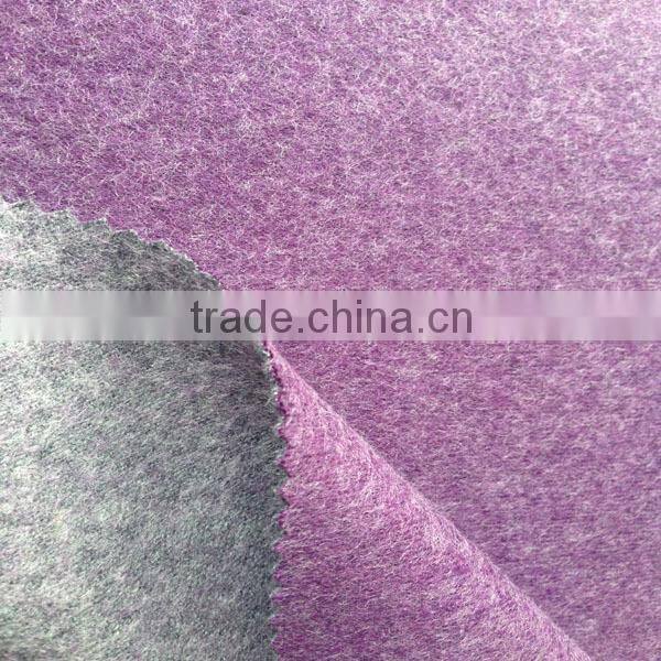 Soft 100% polyester double knit fabric for men's sweater