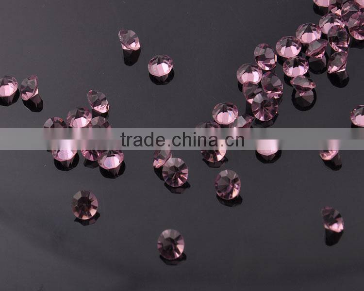 Wholesale Round shape ,point back glass rhinestone for dress straps