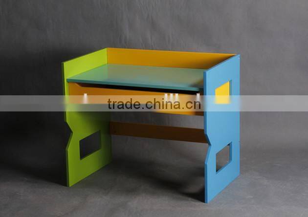 Home wood kids furniture wooden children study table and chair set